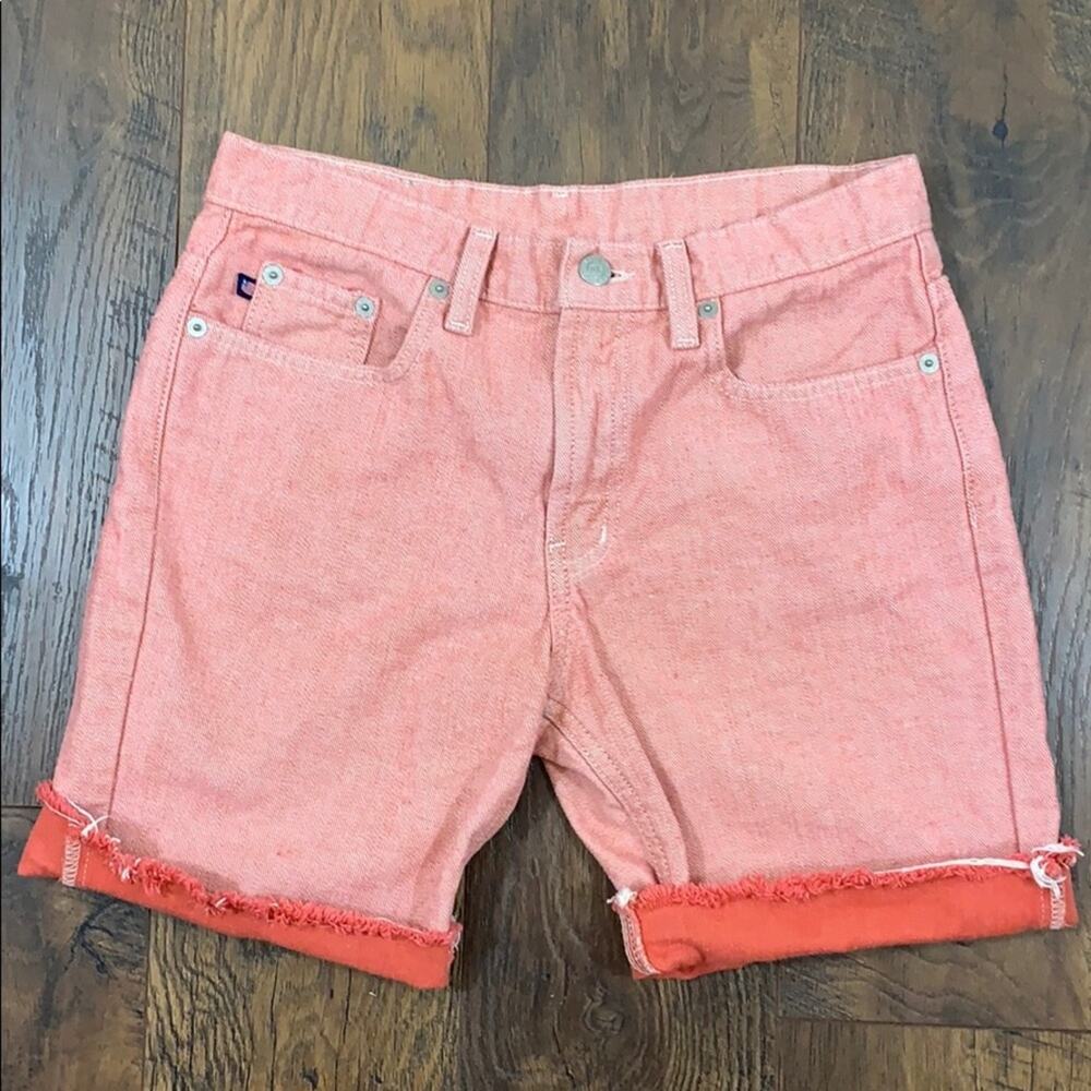 Ralph Lauren Red Cutoff Jean Shorts